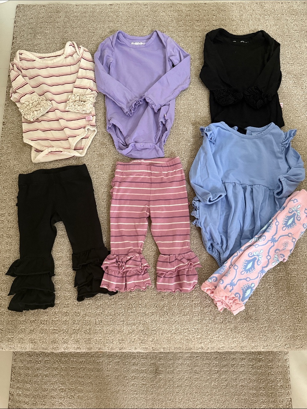 Ruffle Butts Baby Girl 6-12 Month Bundle